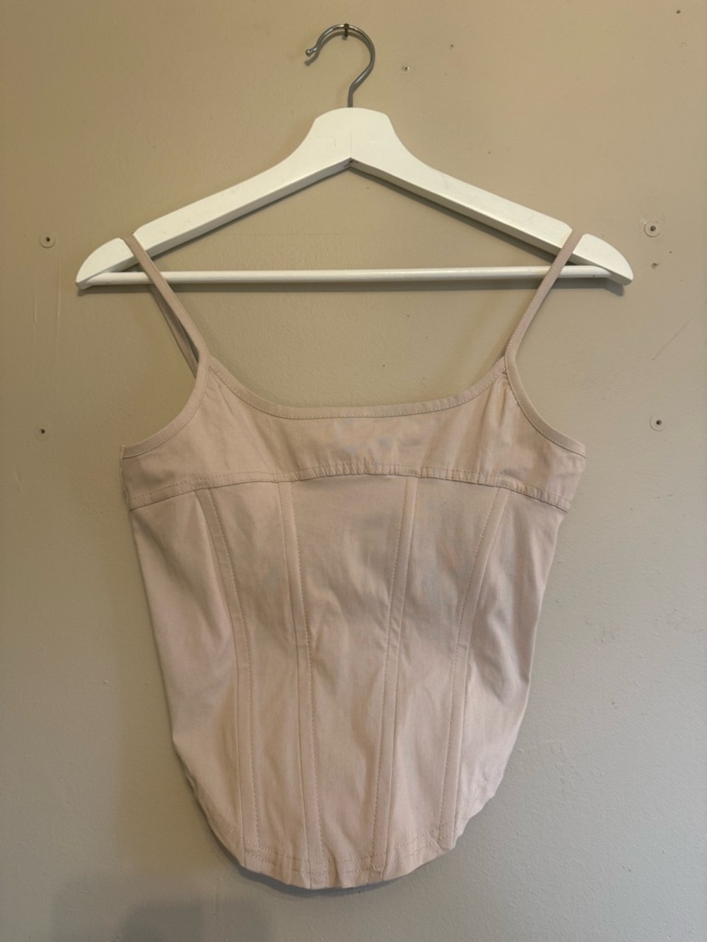 Pretty little things Light Pink Spaghetti Strap Bustier Top